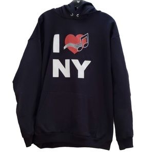 2011 Champion I Love New York Carnegie Hall hoodie Large